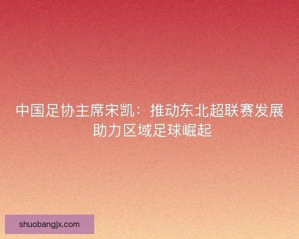 中国足协主席宋凯：推动东北超联赛发展 助力区域足球崛起